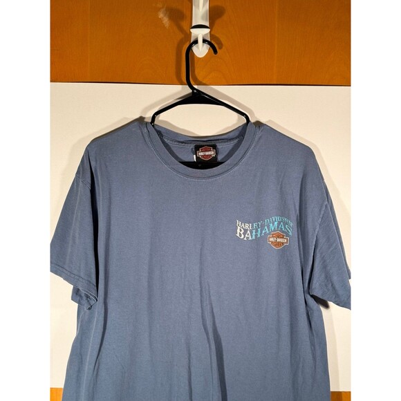 Vintage Harley Davidson Motorcycles‎ Bahamas Paradise Shirt Large L - Picture 2 of 9